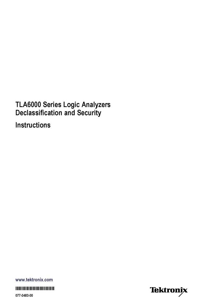 Tektronix TLA6000 Series User manual