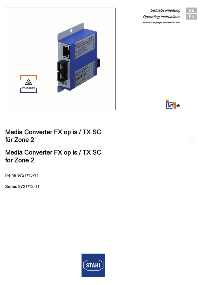 Stahl 9721/13-11 Series operating instructions