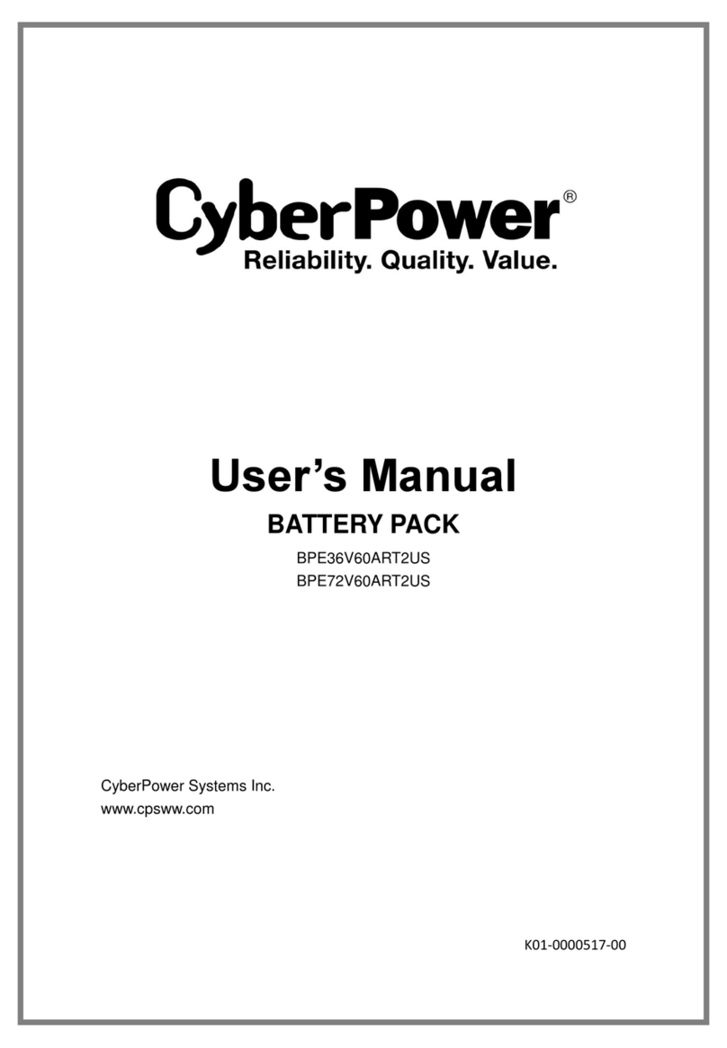 Cyber Power BPE36V60ART2US User manual