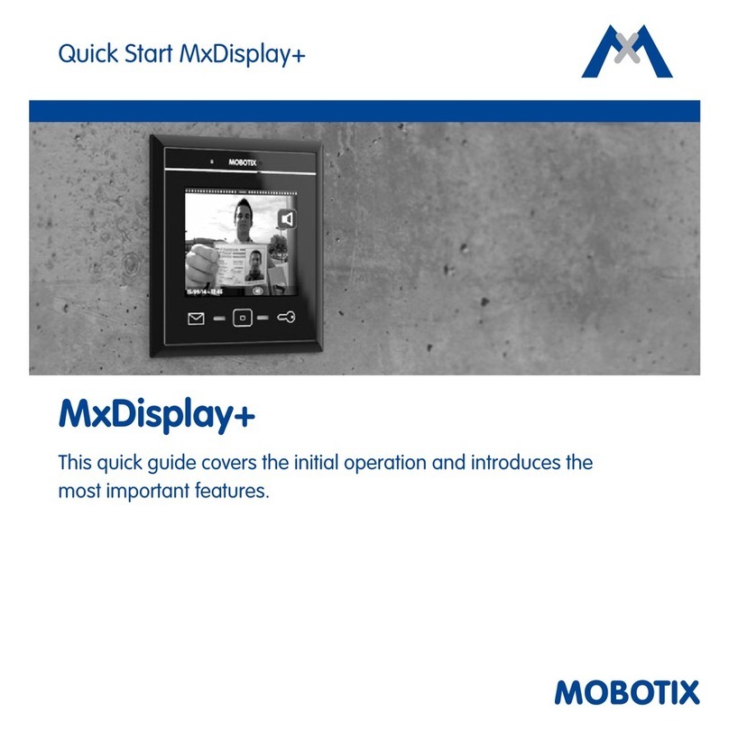 Mobotix MxDisplay Plus User manual Mobotix MxDisplay Plus User manual