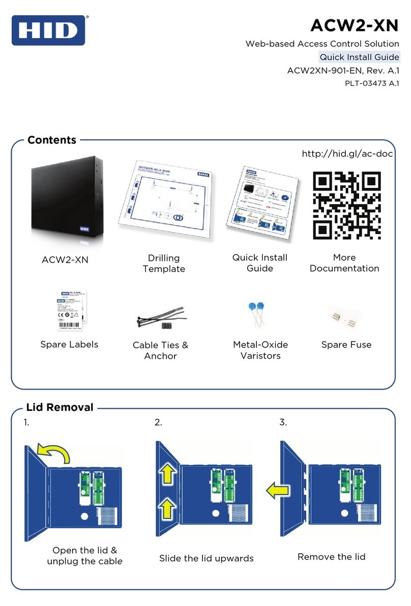 HID ACW2-XN Quick install guide