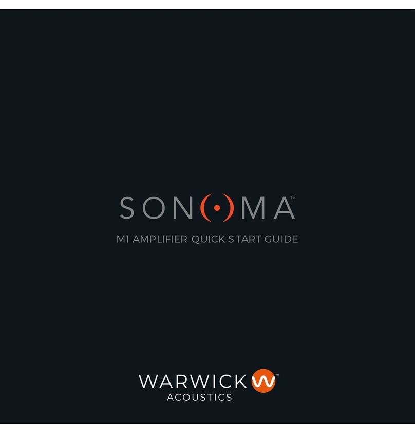 Warwick SONOMA M1 User manual