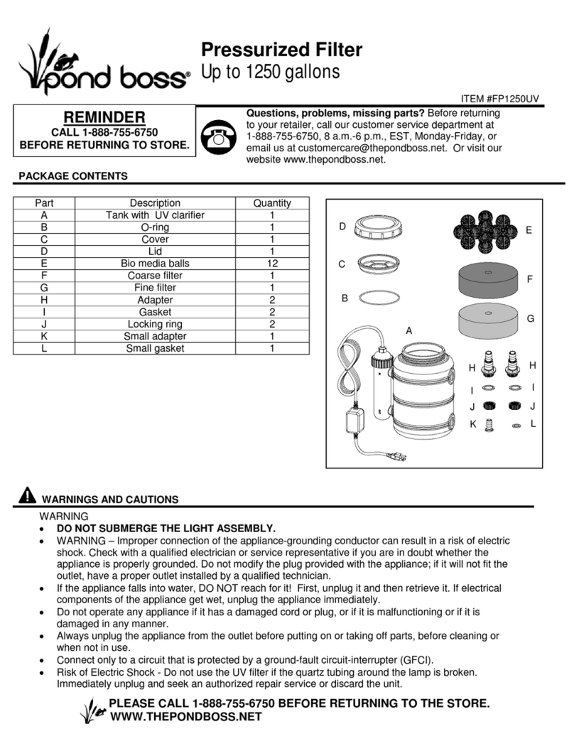 Pond Boss FP1250UV manual