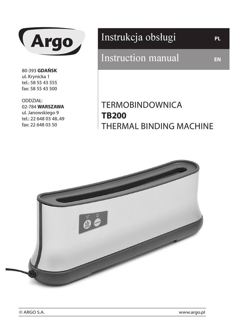 Argo TB200 User manual