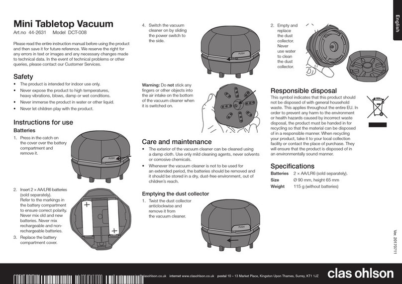 Clas Ohlson DCT-008 User manual