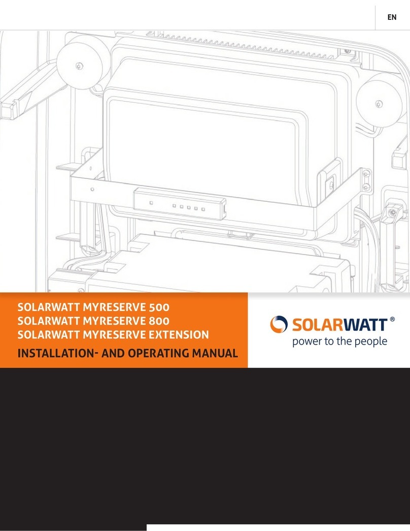 solarwatt MyReserve 500 Installation and operating manual solarwatt MyReserve 500 Installation and operating manual