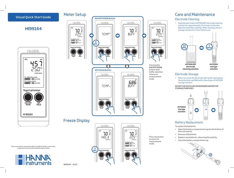 Hanna Instruments HI99164 User manual