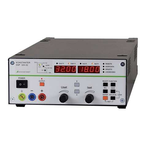 Gossen MetraWatt SSP 240 Series operating instructions
