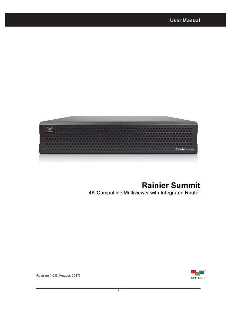 Avitech Rainier Summit series User manual