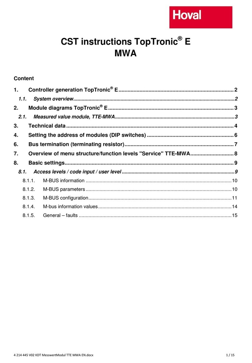Hoval TopTronic E instructions
