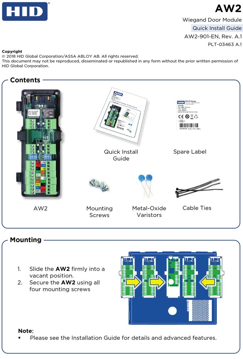 HID AW2 User manual