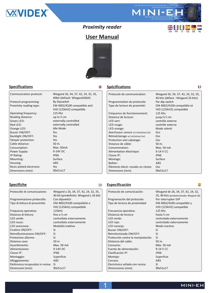 Videx MINI-EH user manual