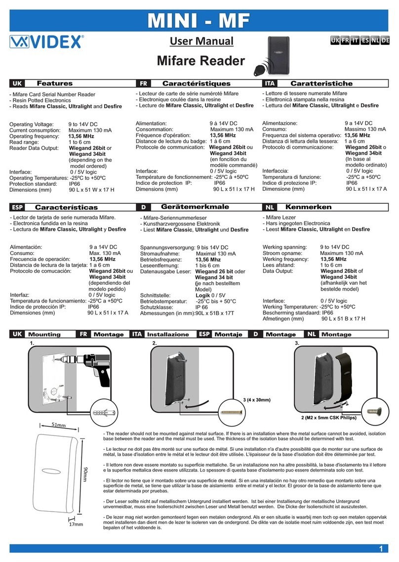 Videx MINI - MF user manual