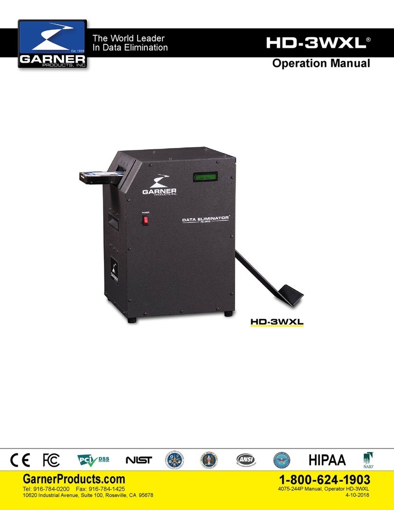 Garner HD-3WXL Series Operation manual