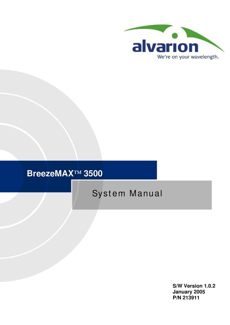 Alvarion BreezeMAX 3500 User guide