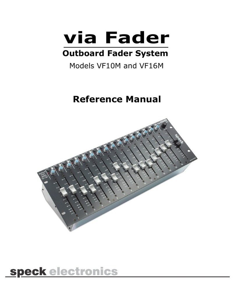 Speck via Fader VF16M User manual