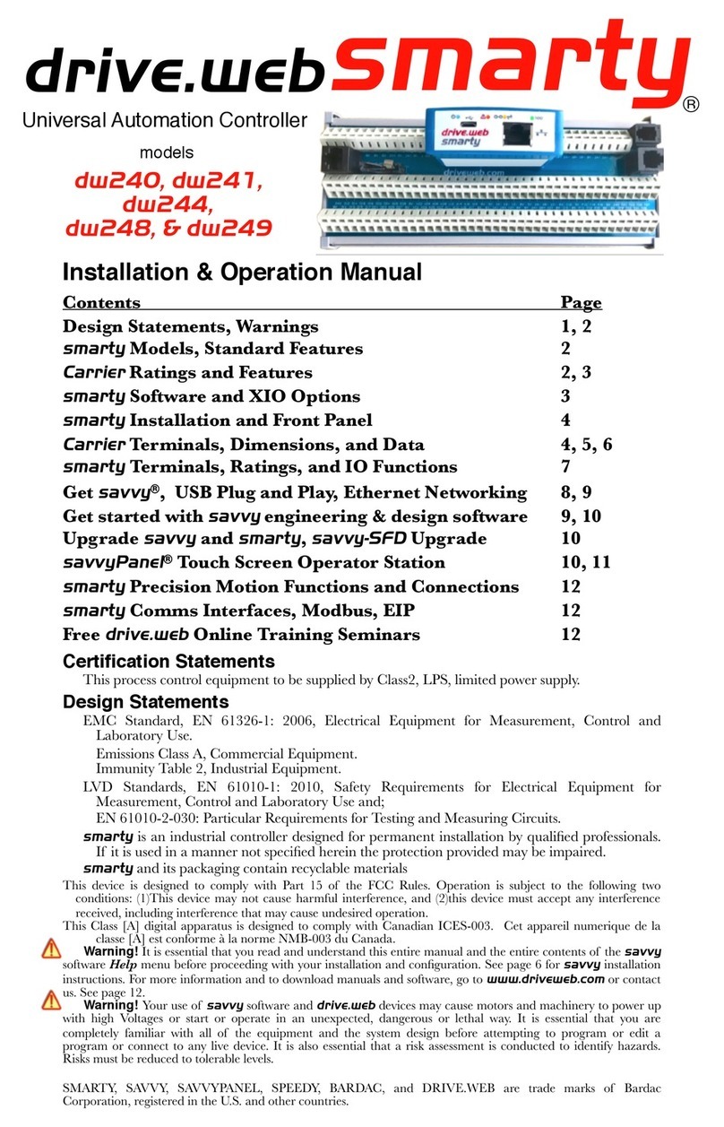 Drive.web smarty dw240 Installation & operation manual