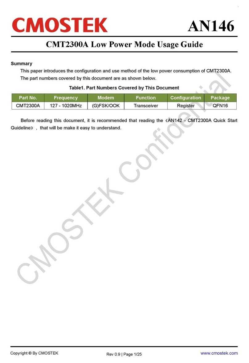 CMOSTEK CMT2300A Use guide