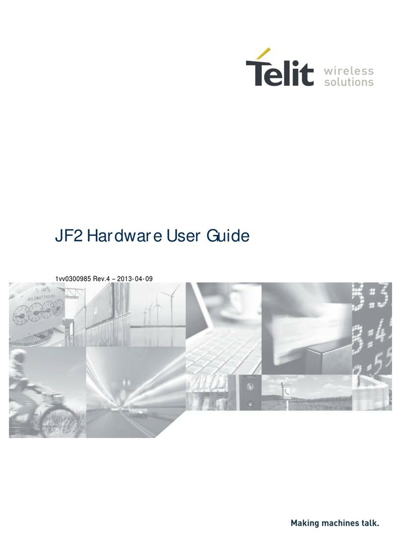 Telit Wireless Solutions JF2 Hardware user's guide