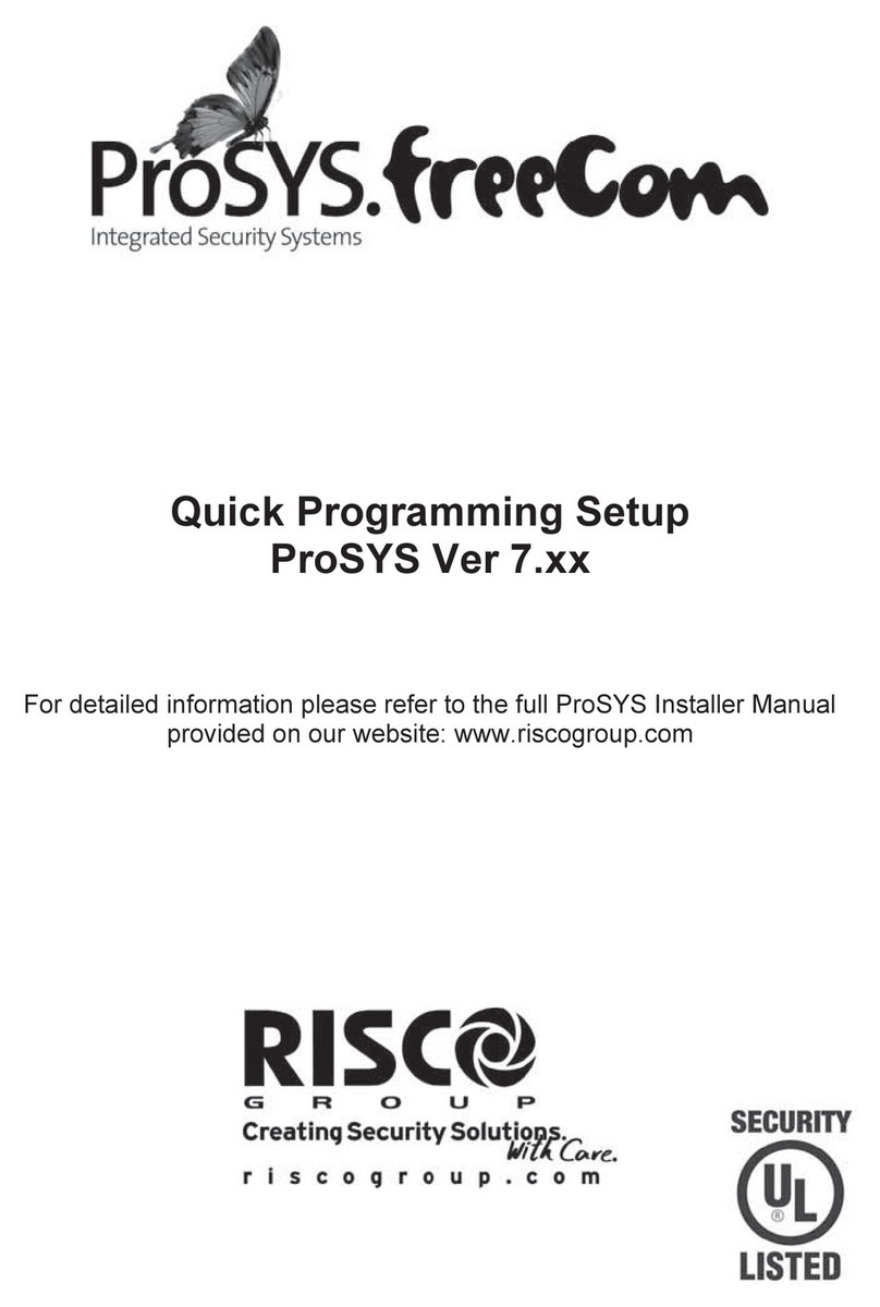 Risco ProSYS Owner's manual