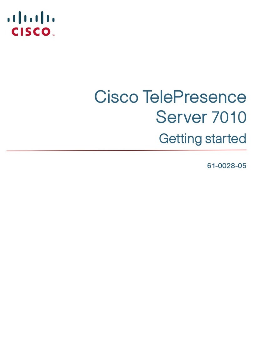 Cisco TelePresence Server 7010 User manual Cisco TelePresence Server 7010 User manual
