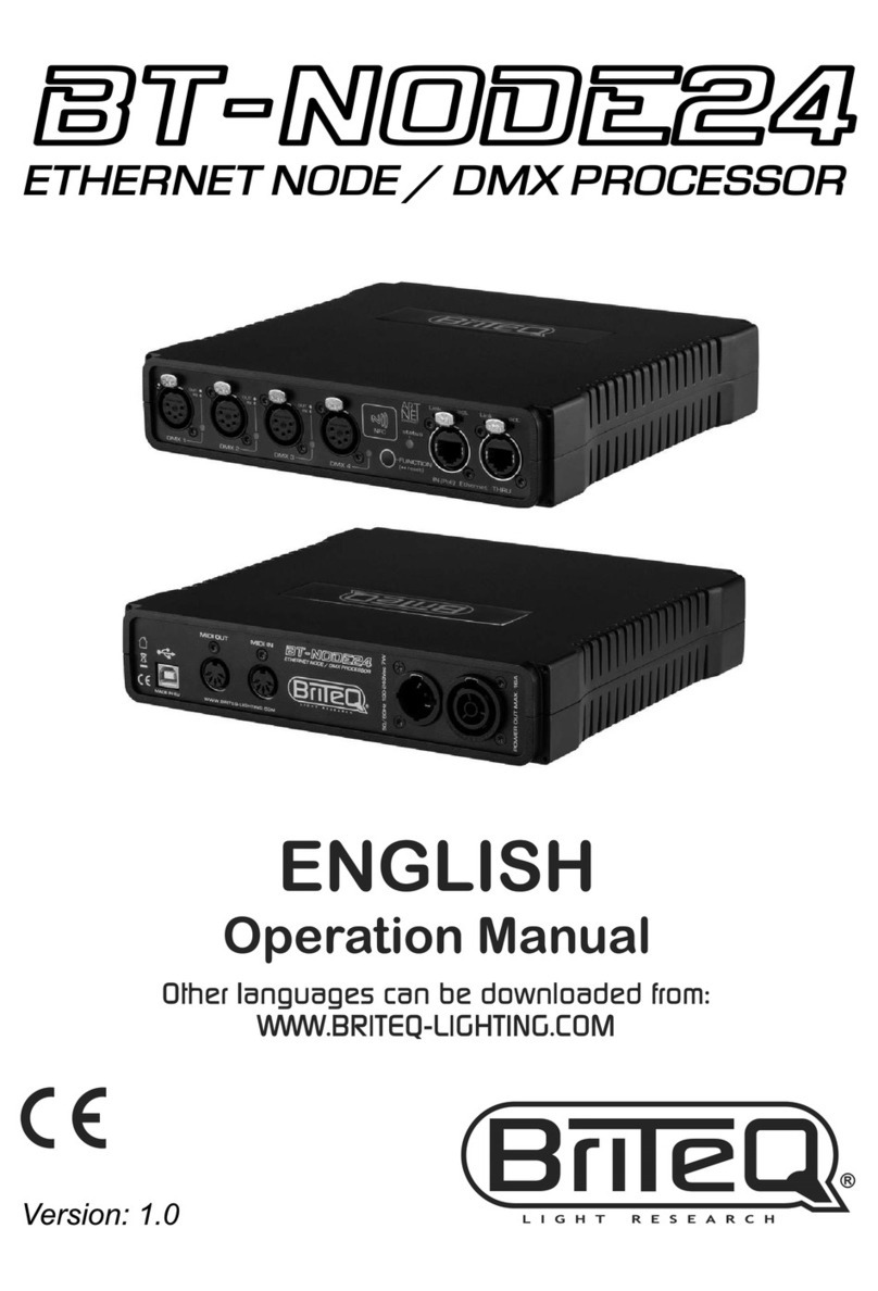 Briteq BT-NODE24 Operation manual