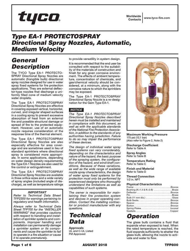 Tyco EA-1 PROTECTOSPRAY General description