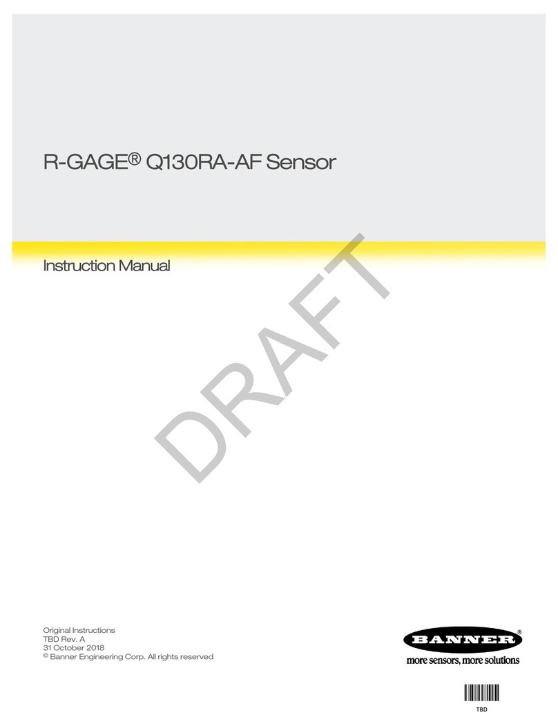 Banner R-Gage Q130RA-AF User manual