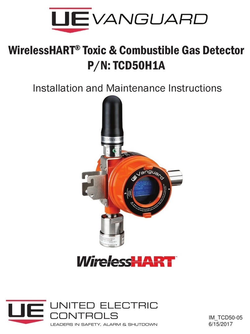 UE VANGUARD WirelessHART TCD50H1A Installation and maintenance instructions