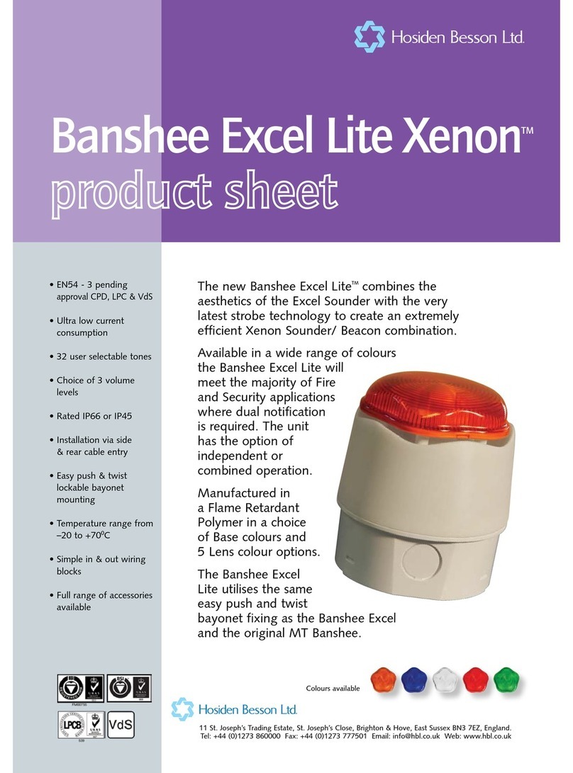 Hosiden Besson Banshee Excel Lite Xenon Dimensions