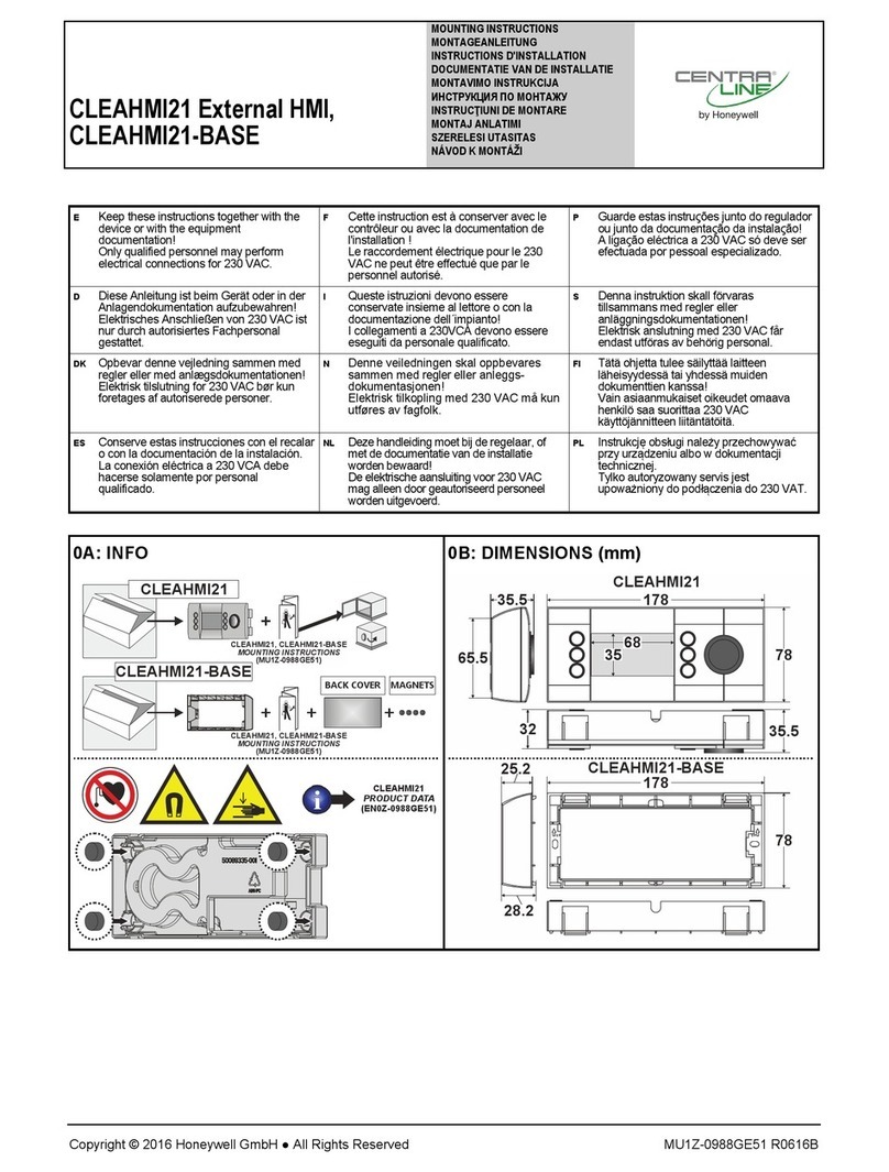 CentraLine CLEAHMI21 User manual
