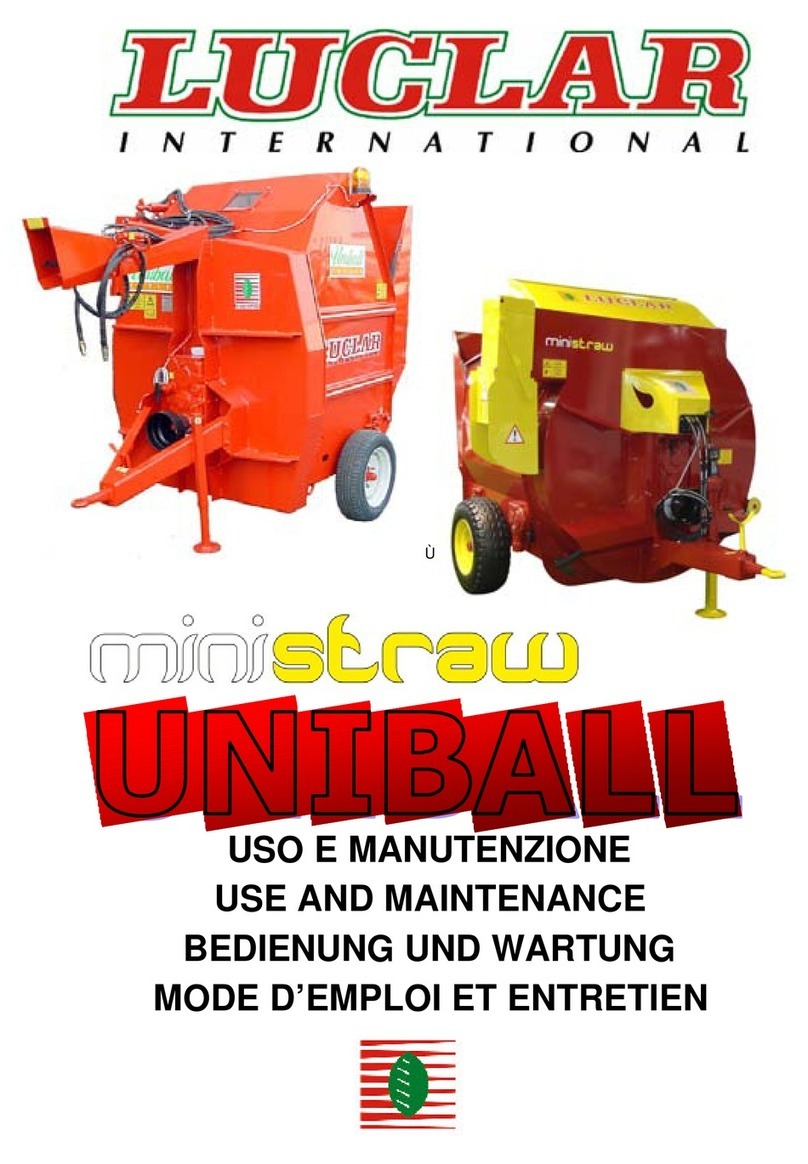 LUCLAR INTERNATIONAL MiniStraw UNIBALL 1500 Use and maintenance