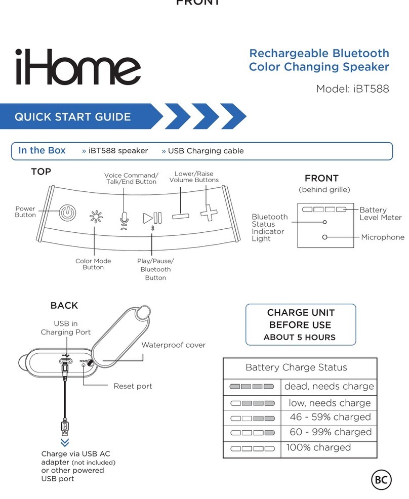 iHome iBT588 quick start guide