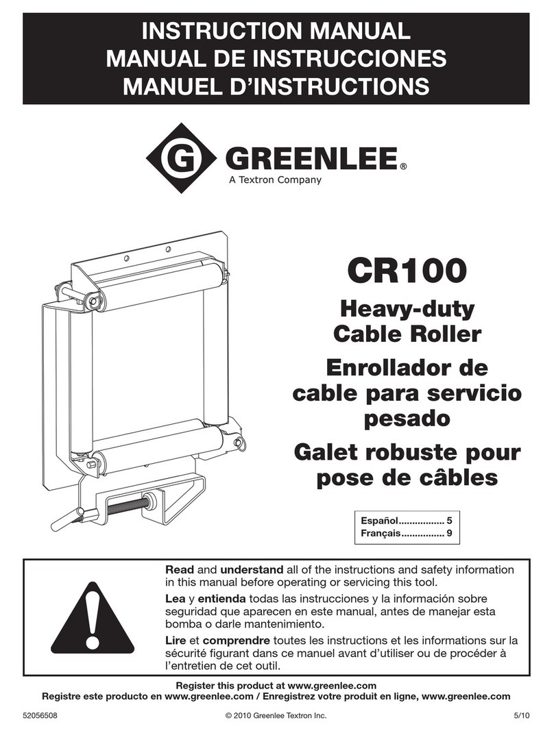 Greenlee CR100 instruction manual