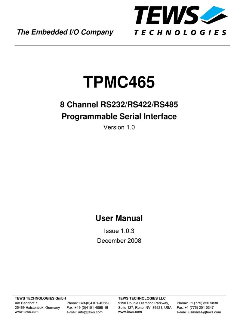 Tews Technologies TPMC465 user manual