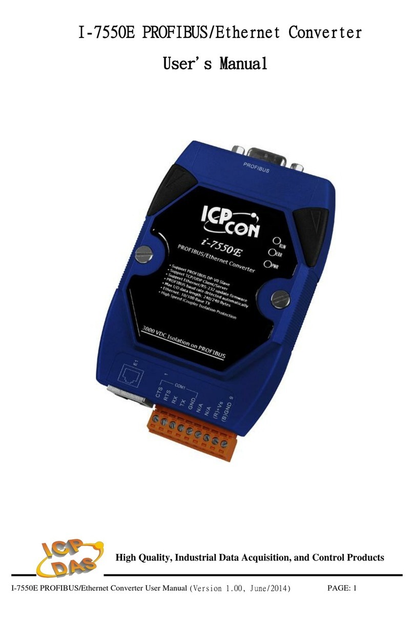 ICP CON I-7550E User manual