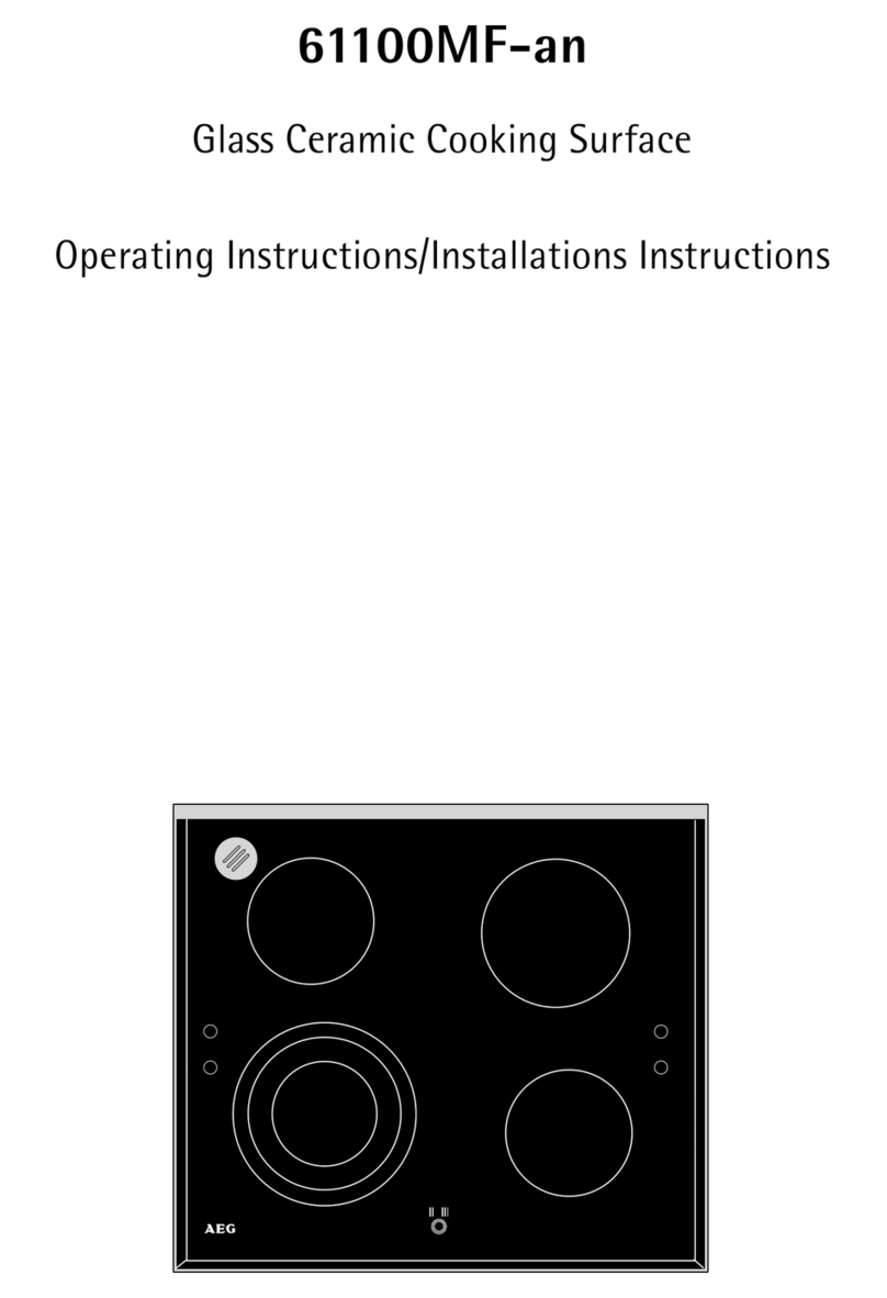 AEG 61100MF-an Operating and installation instructions