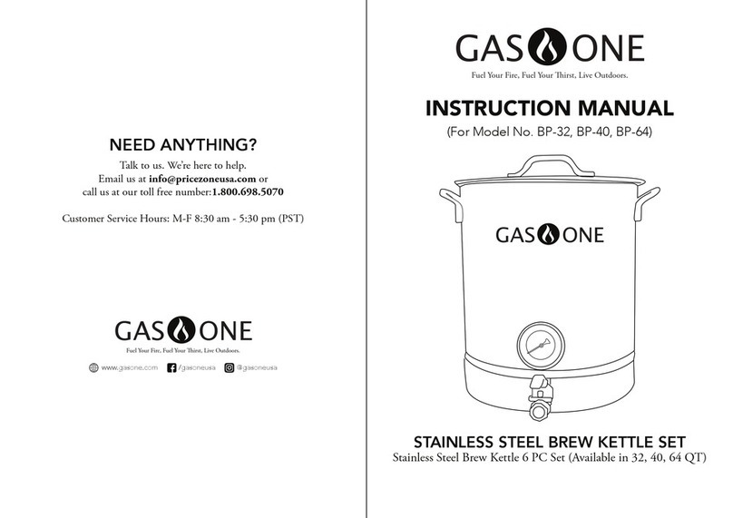 GAS ONE BP-32 instruction manual