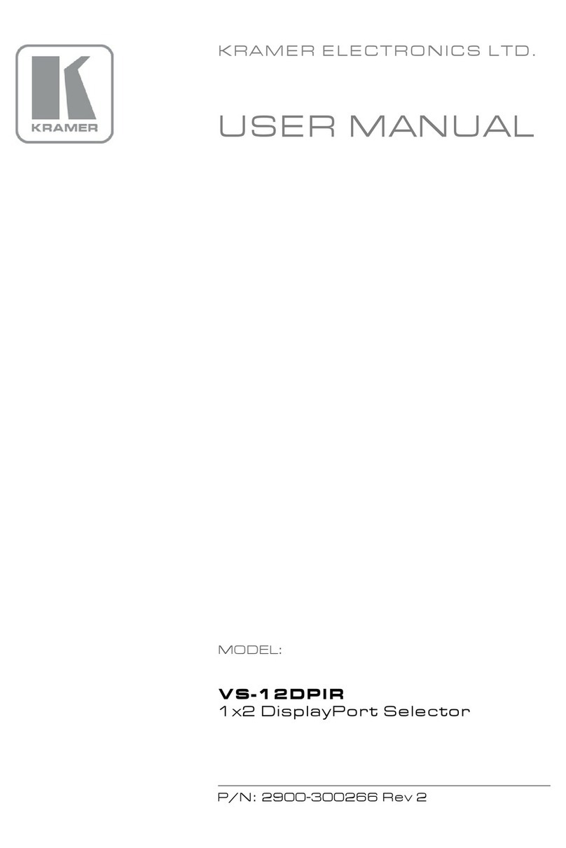 Kramer VS-12DPIR user manual