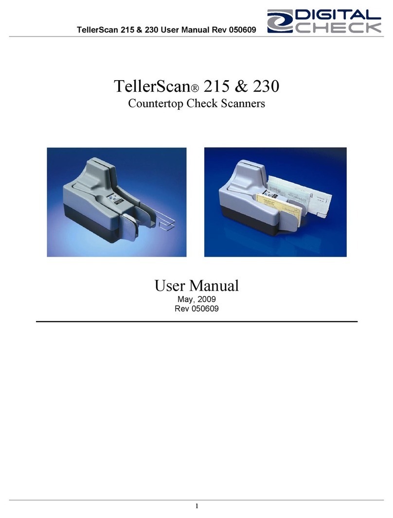 Digital Check TellerScan 215 User manual