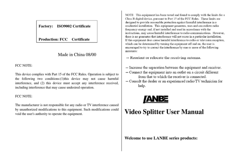 Lanbe SP-1215 user manual