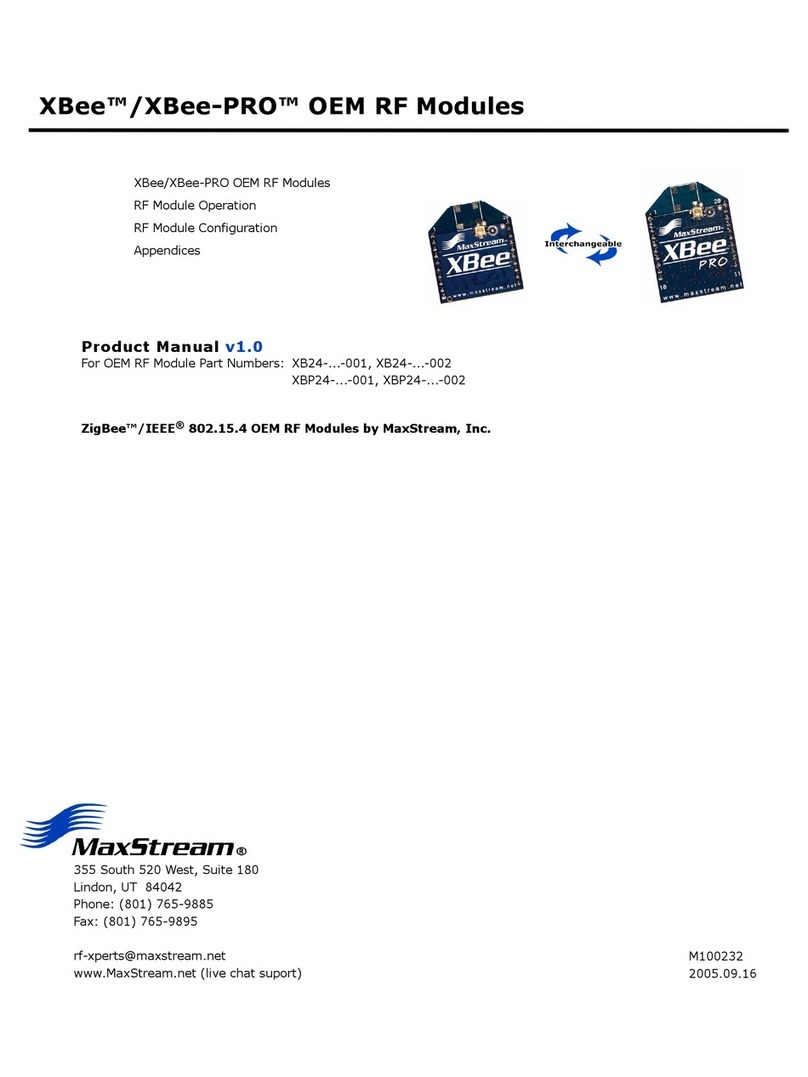 MaxStream Xbee product manual