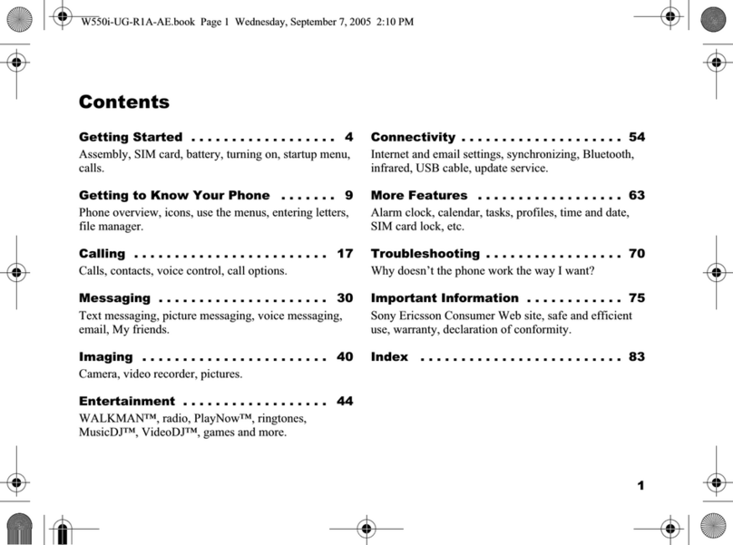 Sony Ericsson W550i User manual