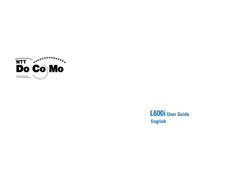 NTT docomo L600i user guide