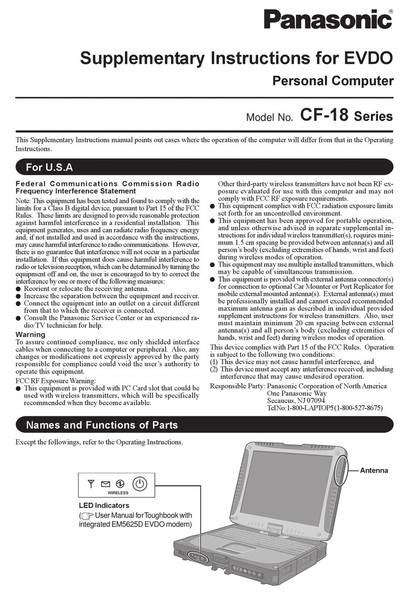 Panasonic Toughbook CF-18 Series Wiring diagram Panasonic Toughbook CF-18 Series Wiring diagram