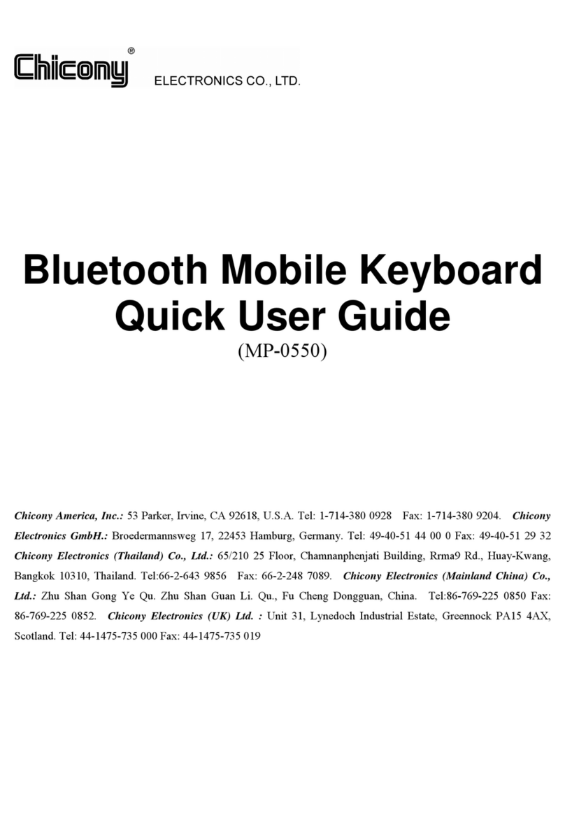 Chicony MP-0550 Instruction manual