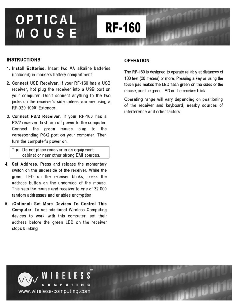 Wireless Computing RF-160 User manual