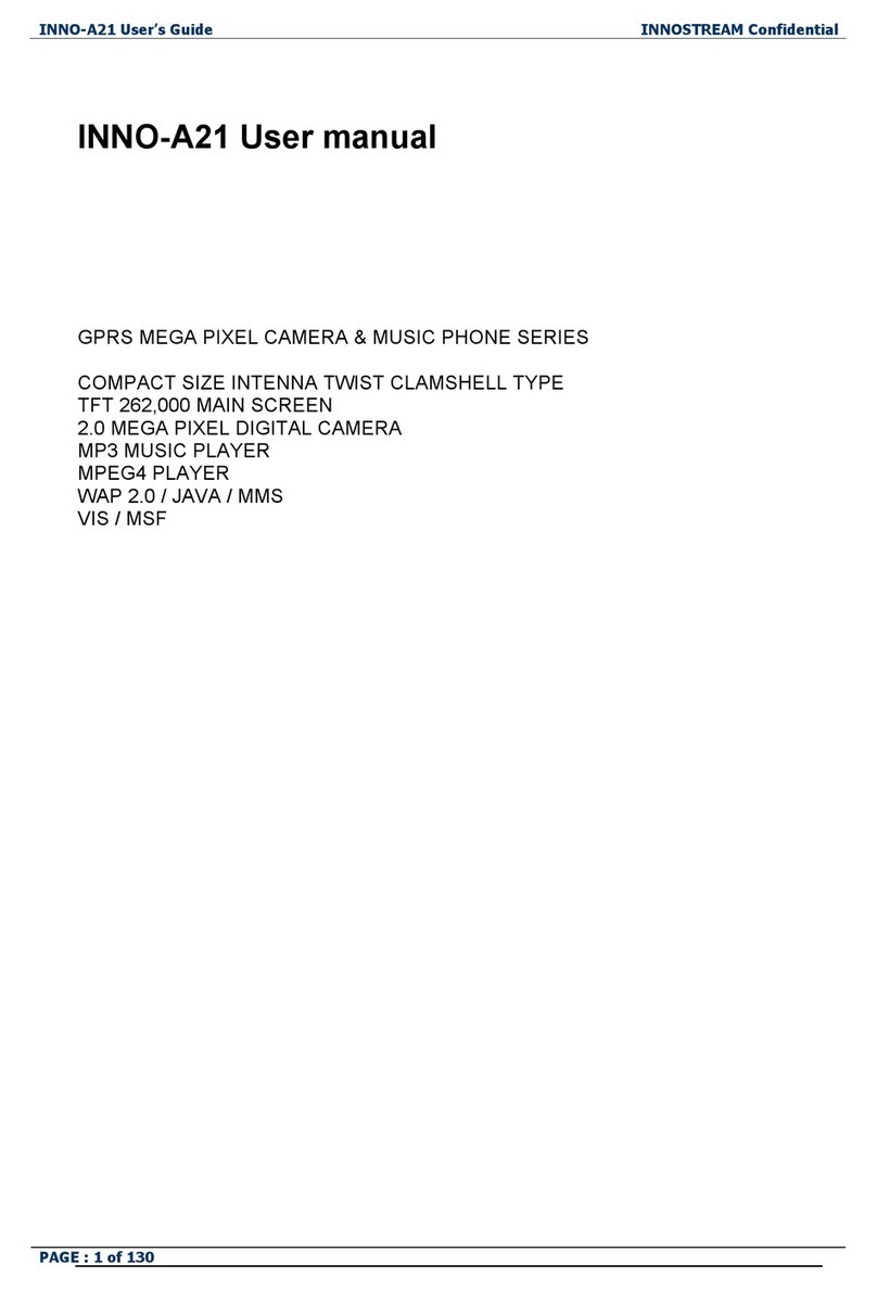 INNOSTREAM INNO-A21 user manual