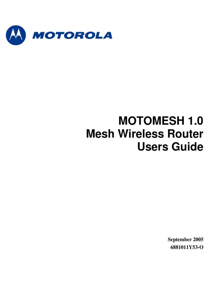 Motorola Motomesh 1.0 User manual