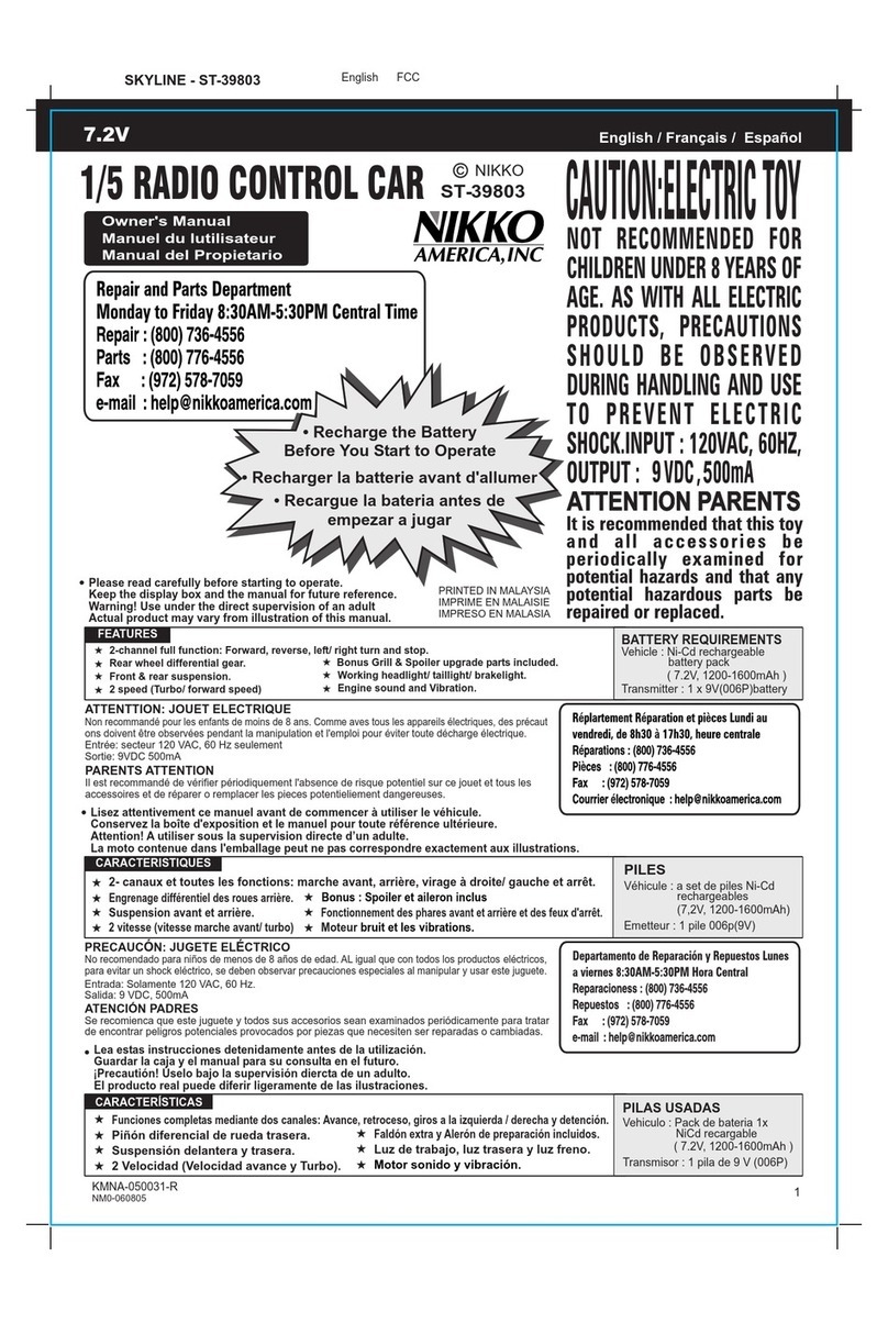 Nikko ST-39803 User manual